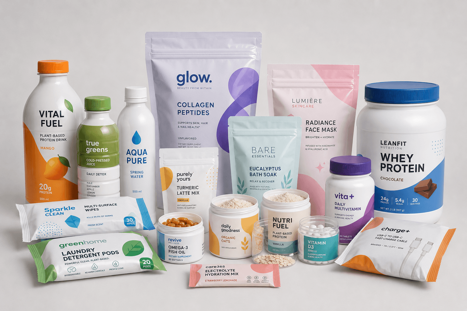 Packaging branded and printed by LeRoy Print Packs